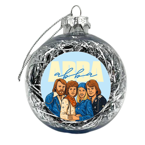 ABBA - xmas bauble by Ms Doodle