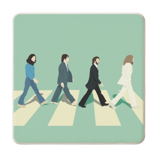 Abbey Road - The Beatles - personalised beer coaster by Cheryl Boland