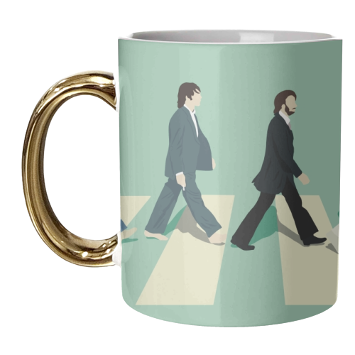 Abbey Road - The Beatles - unique mug by Cheryl Boland
