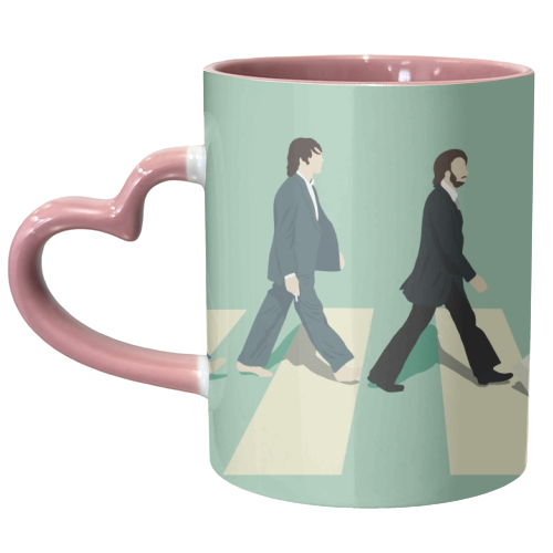 Abbey Road - The Beatles - unique mug by Cheryl Boland