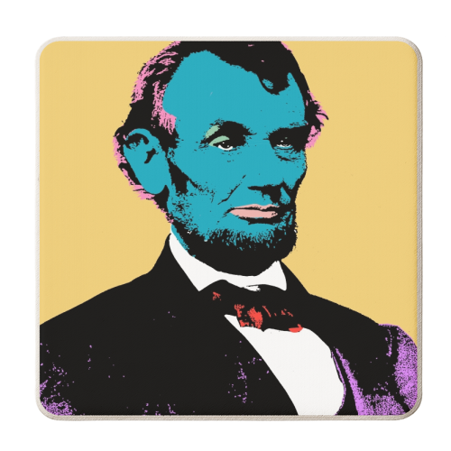 Abe - personalised beer coaster by Wallace Elizabeth