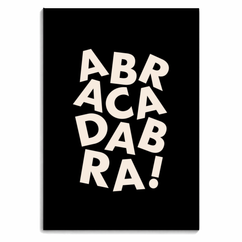 ABRACADABRA - personalised A4, A5, A6 notebook by Hollie Mills