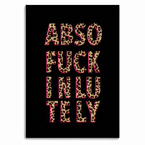 ABSOFUCKINLUTELY - personalised A4, A5, A6 notebook by Hollie Mills