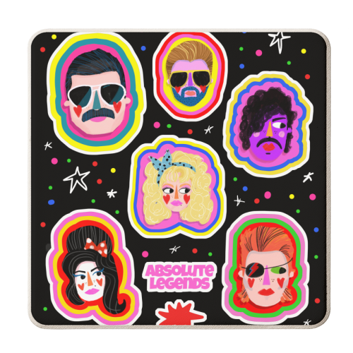 ABSOLUTE LEGENDS - personalised beer coaster by Nichola Cowdery