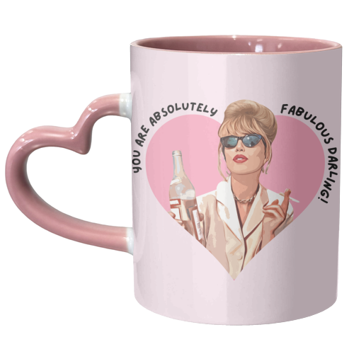 Absolutely Fabulous Darling! - unique mug by DOLLY WOLFE