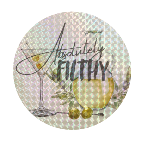 Absolutely FILTHY - Circle Sticker by Ms Doodle