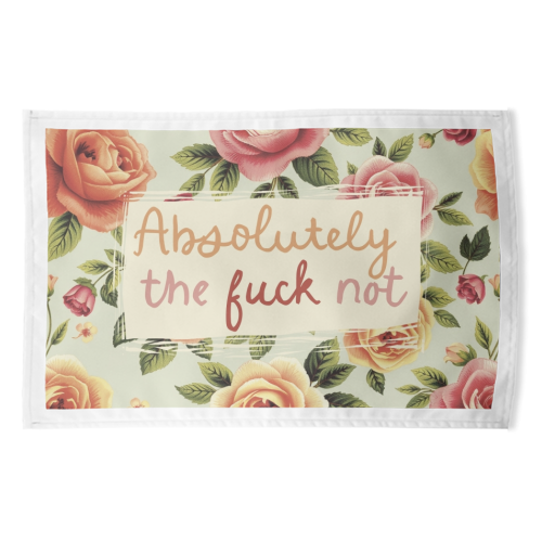 Absolutely the fuck not vintage style gift - funny tea towel by Giddy Kipper