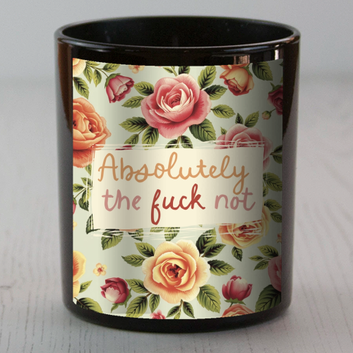 Absolutely the fuck not vintage style gift - scented candle by Giddy Kipper