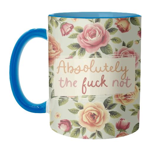 Absolutely the fuck not vintage style gift - unique mug by Giddy Kipper
