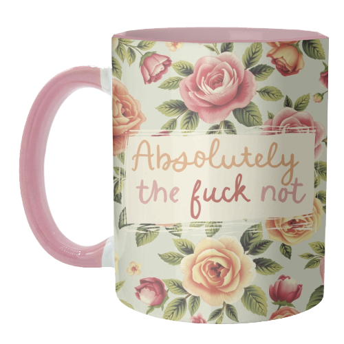 Absolutely the fuck not vintage style gift - unique mug by Giddy Kipper