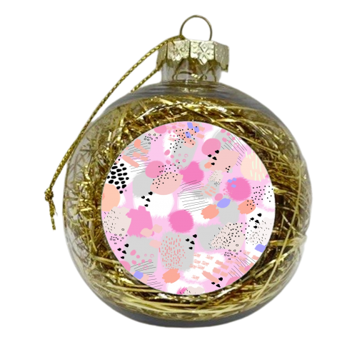 Abstract Art - xmas bauble by Mukta Lata Barua