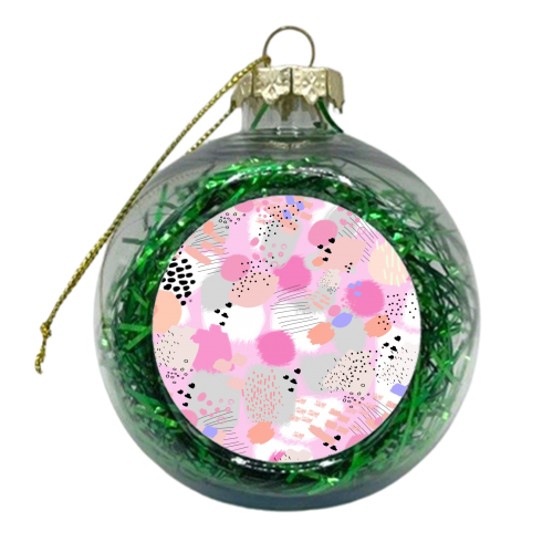 Abstract Art - xmas bauble by Mukta Lata Barua