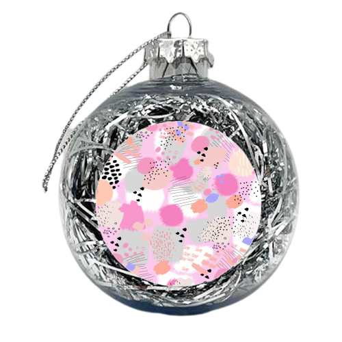 Abstract Art - xmas bauble by Mukta Lata Barua