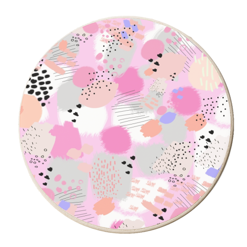 Abstract Art - personalised beer coaster by Mukta Lata Barua