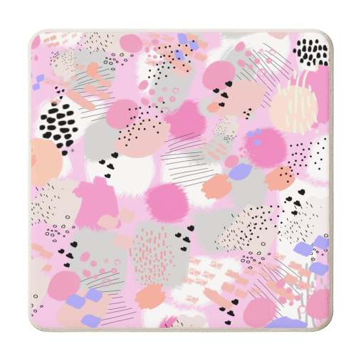 Abstract Art - personalised beer coaster by Mukta Lata Barua