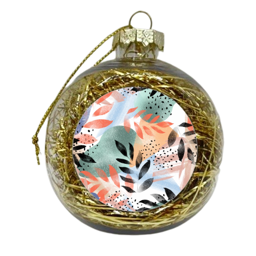 Abstract Tropical - xmas bauble by Mukta Lata Barua