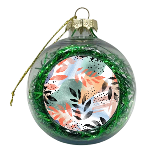 Abstract Tropical - xmas bauble by Mukta Lata Barua