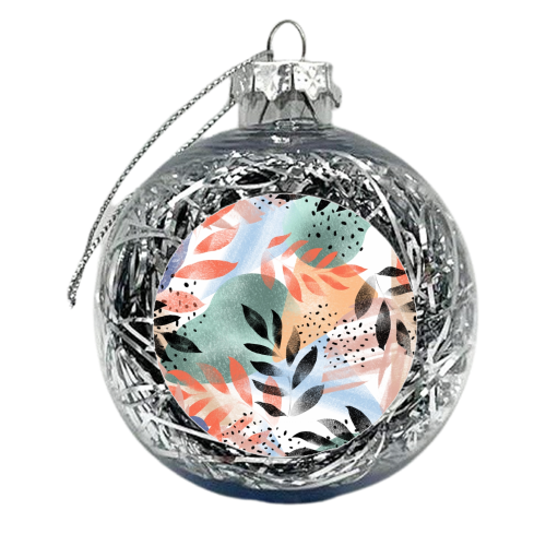 Abstract Tropical - xmas bauble by Mukta Lata Barua