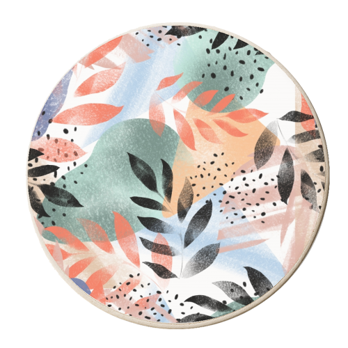 Abstract Tropical - personalised beer coaster by Mukta Lata Barua