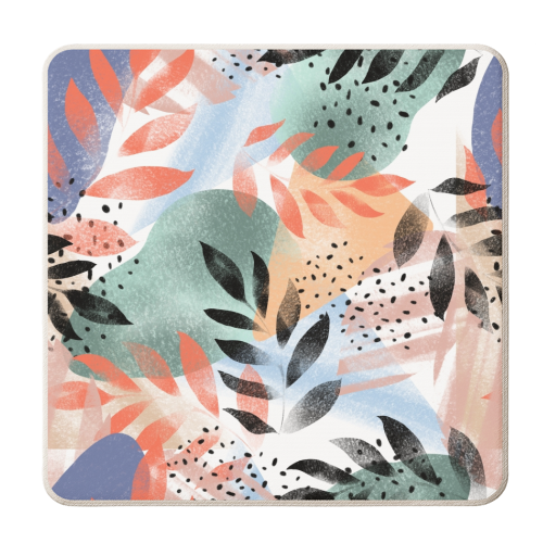 Abstract Tropical - personalised beer coaster by Mukta Lata Barua