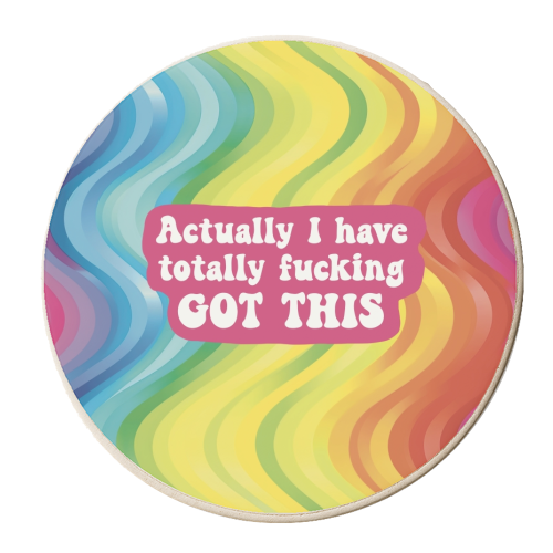 Actually I have totally fucking got this - personalised beer coaster by Giddy Kipper