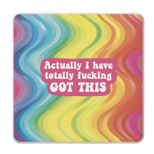 Actually I have totally fucking got this - personalised beer coaster by Giddy Kipper