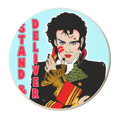 Adam Ant - personalised beer coaster by Bite Your Granny