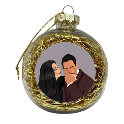 Addams Family - xmas bauble by Rock and Rose Creative