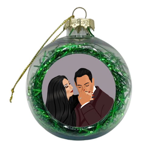 Addams Family - xmas bauble by Rock and Rose Creative