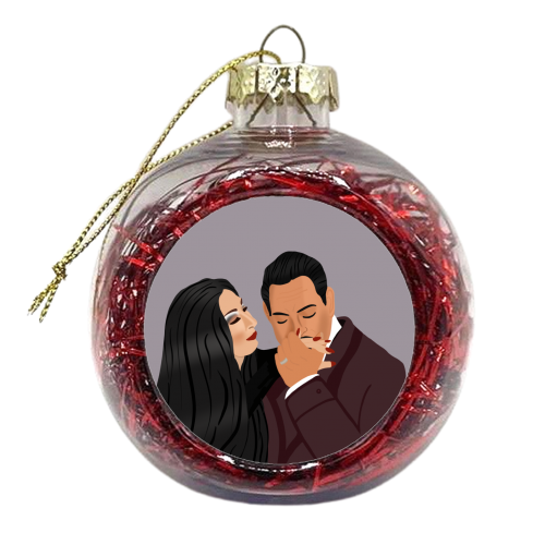 Addams Family - xmas bauble by Rock and Rose Creative
