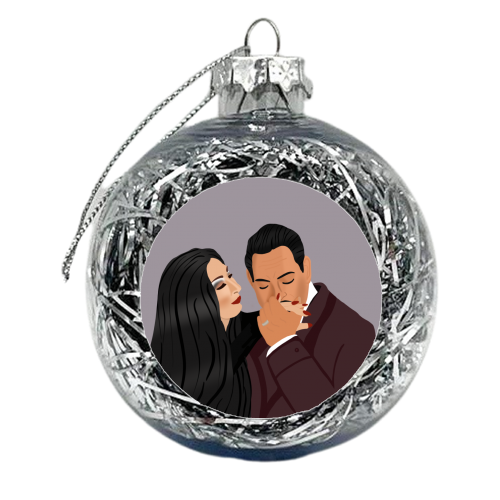 Addams Family - xmas bauble by Rock and Rose Creative