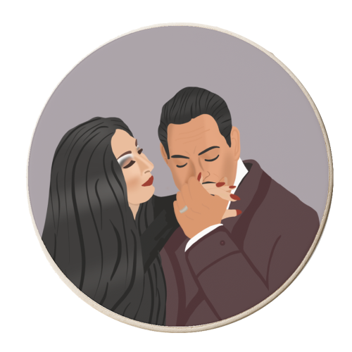 Addams Family - personalised beer coaster by Rock and Rose Creative