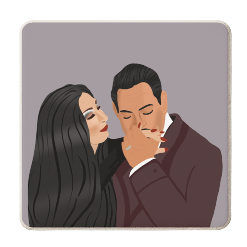 Addams Family - personalised beer coaster by Rock and Rose Creative