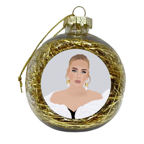 Adele at 30 - xmas bauble by Rock and Rose Creative