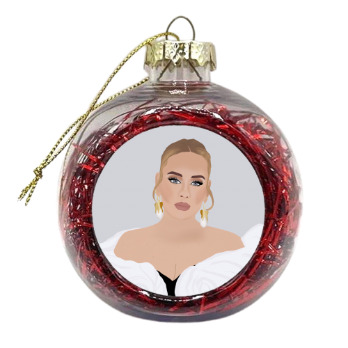 Adele at 30 - xmas bauble by Rock and Rose Creative