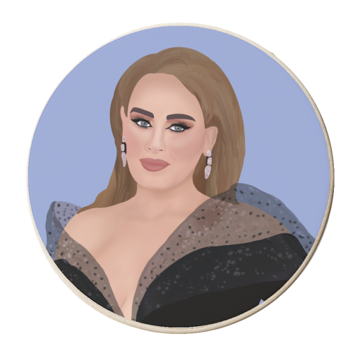 Adele at the Brits - personalised beer coaster by Rock and Rose Creative