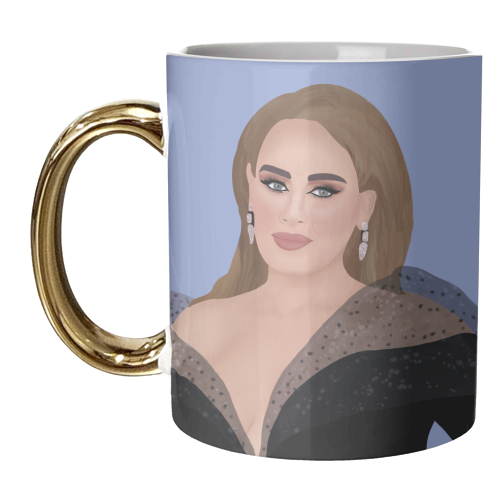 Adele at the Brits - unique mug by Rock and Rose Creative