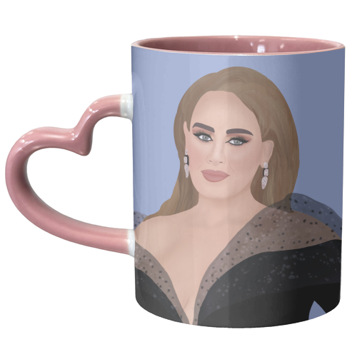 Adele at the Brits - unique mug by Rock and Rose Creative