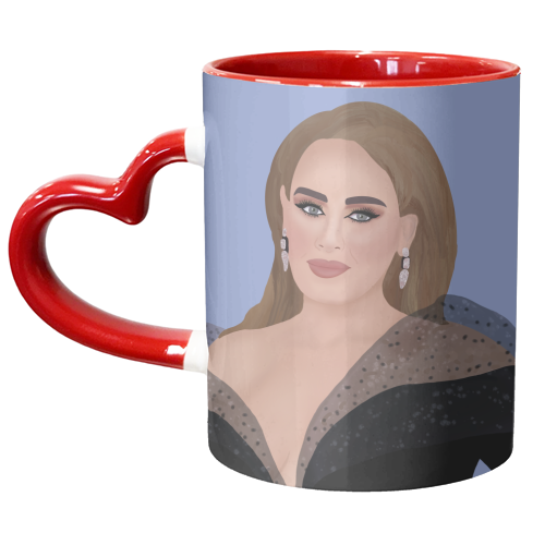 Adele at the Brits - unique mug by Rock and Rose Creative