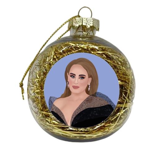 Adele at the Brits - xmas bauble by Rock and Rose Creative