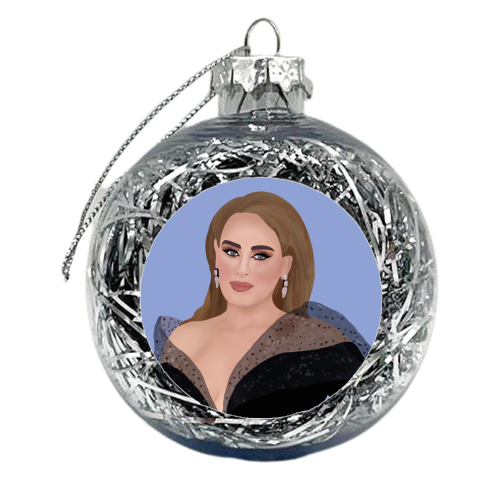 Adele at the Brits - xmas bauble by Rock and Rose Creative