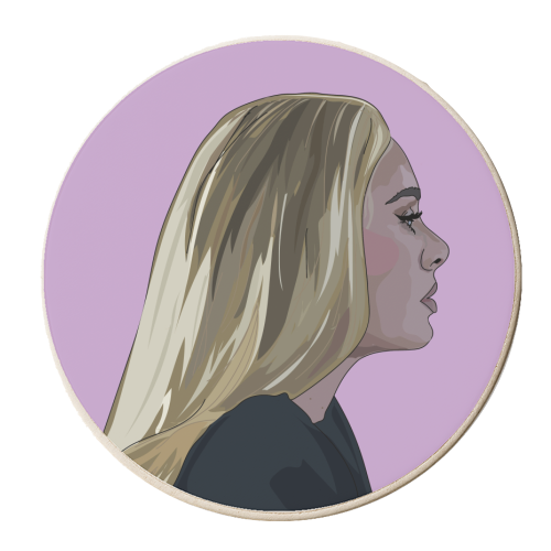 Adele Collection - personalised beer coaster by Catherine Critchley.