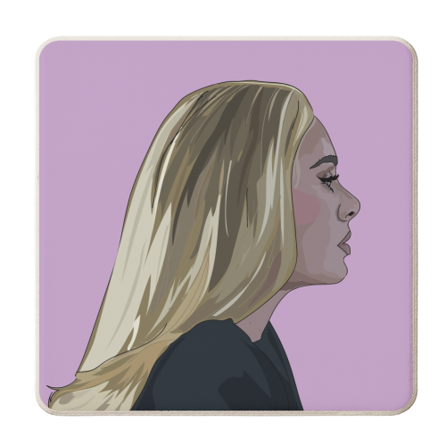 Adele Collection - personalised beer coaster by Catherine Critchley.