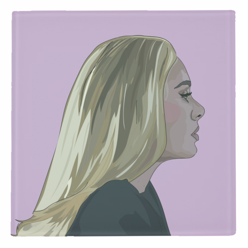 Adele Collection - personalised beer coaster by Catherine Critchley.