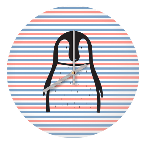 ADORABLE PENGUIN - quirky wall clock by Anastasios Konstantinidis