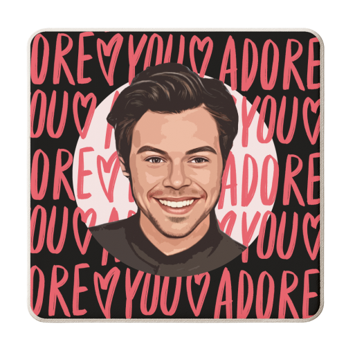ADORE YOU HARRY - personalised beer coaster by DOLLY WOLFE
