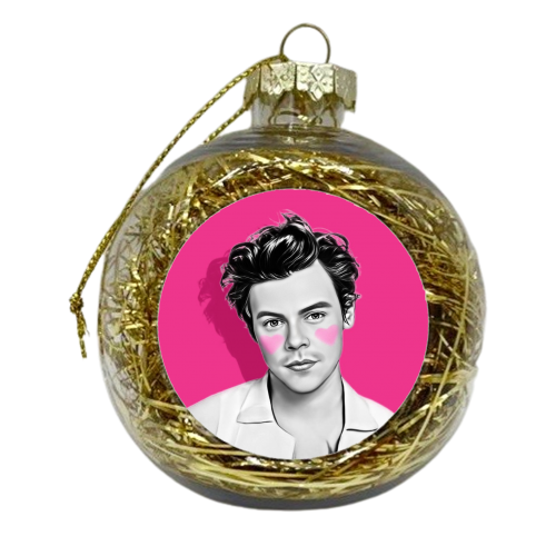 Adoring Harry - xmas bauble by DOLLY WOLFE