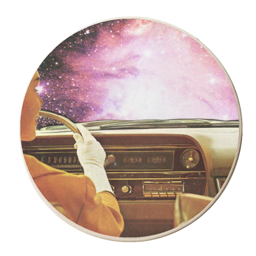 Adventure is ahead - personalised beer coaster by Maya Land