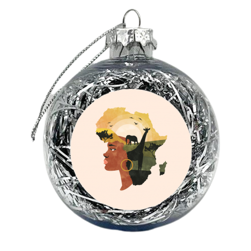 Africa Love - xmas bauble by Uma Prabhakar Gokhale