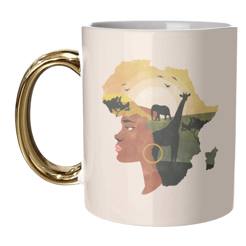 Africa Love - unique mug by Uma Prabhakar Gokhale